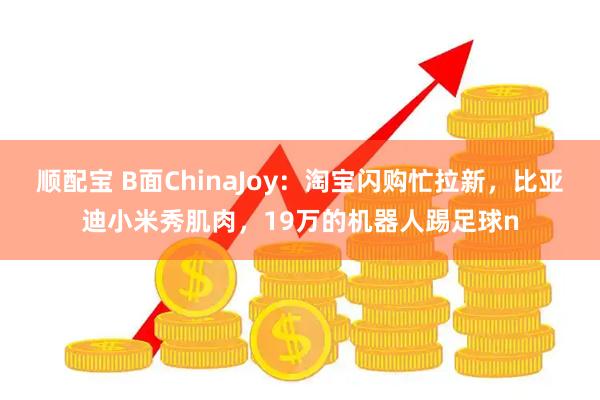 顺配宝 B面ChinaJoy：淘宝闪购忙拉新，比亚迪小米秀肌肉，19万的机器人踢足球n