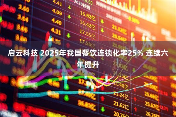 启云科技 2025年我国餐饮连锁化率25% 连续六年提升